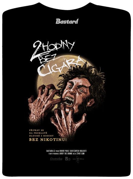 B13: Bez cigára pánské tričko Black