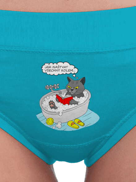 Jak všechny naštvat dámské kalhotky Turquoise