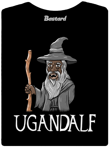 Ugandalf dámské tričko s lemem Black