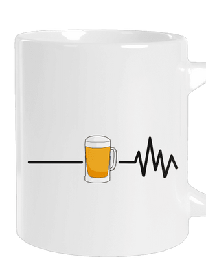 Beer help velký hrnek White