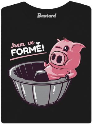 Ve formě dámské tričko Black