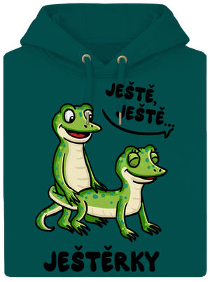 Ještě, ještě unisex mikina premium Emerald Green