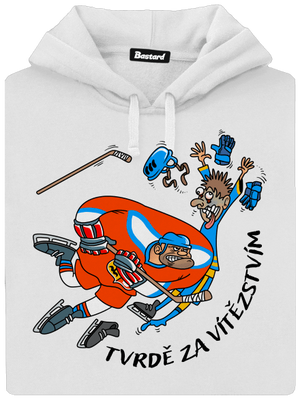 Tvrdě za vítězstvím dámská mikina klokanka White