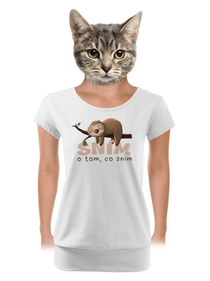 dámské tričko s lemem