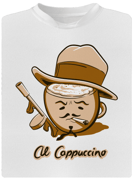 Al Cappuccino pánské sportovní tričko White