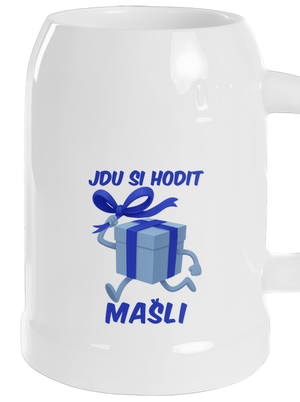 Jdu si hodit mašli půllitr White