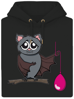 Netopýr unisex mikina premium Dark Black