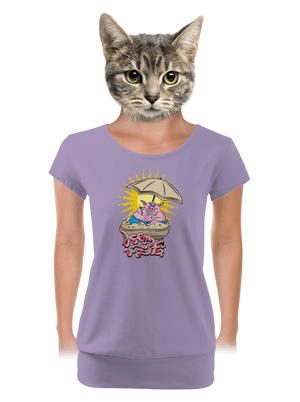 dámské tričko s lemem