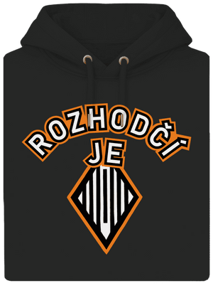 Rozhodčí unisex mikina premium Dark Black