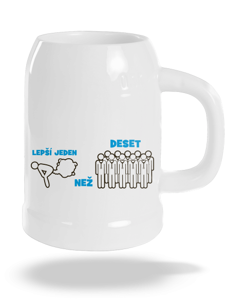 Jeden prd půllitr White