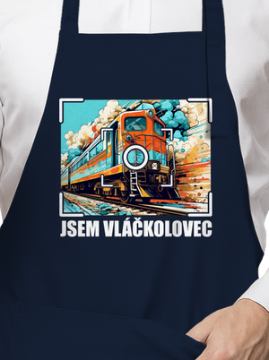 Jsem vláčkolovec zástěra Navy