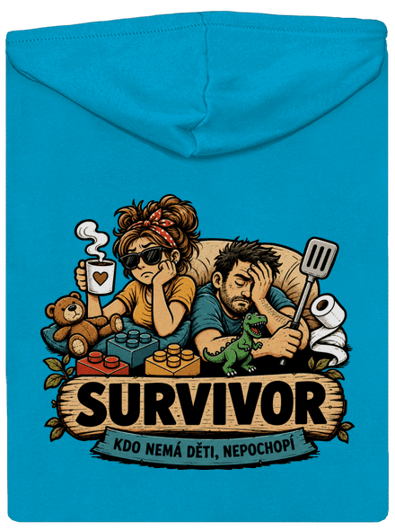 Survivor  dámská mikina na zip Blue Atol
