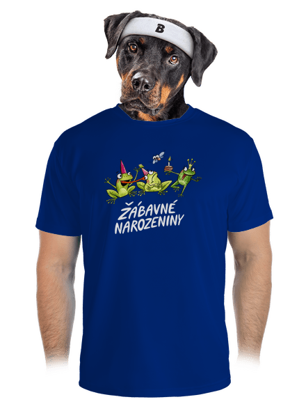 Žábavné narozeniny pánské sportovní tričko Royal Blue Mal