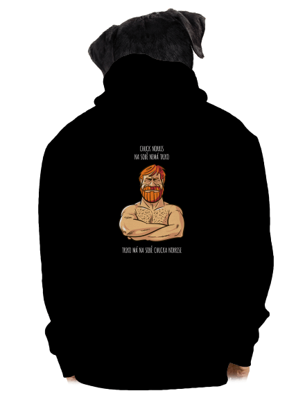 Chuck Norris pánská mikina na zip Black