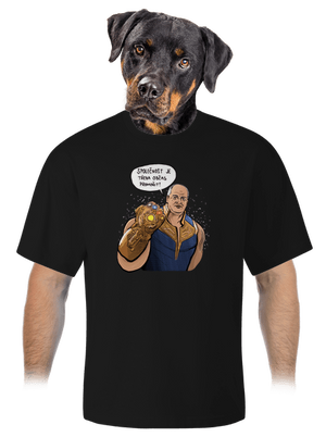 Prymulos unisex tričko oversized Black