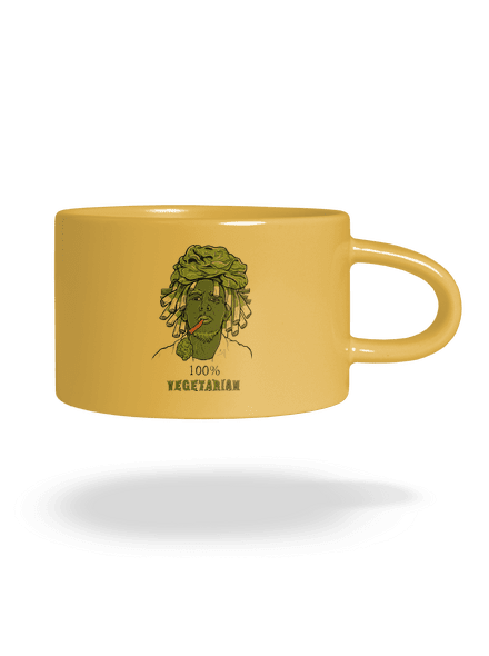 100% vegetarián hrnek makronka Yellow Macaron