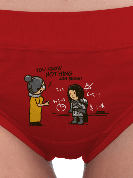 You Know Nothing dámské kalhotky Red Mal