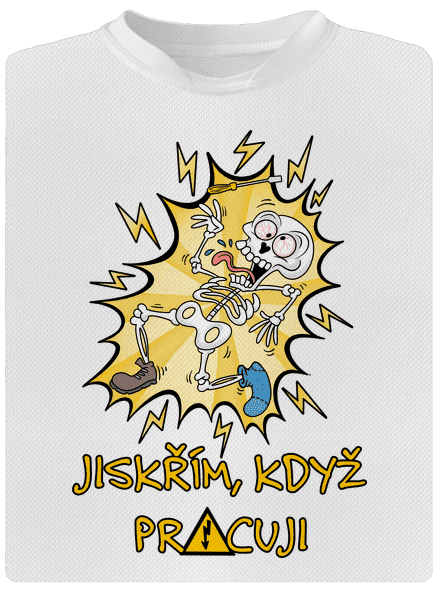Jiskřím dětské sportovní tričko White