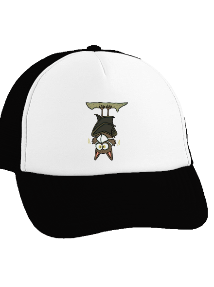 Nanopýr kšiltovka truckerka Black cap