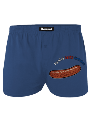 Poctivá buchta a klobása pánské trenky Blue