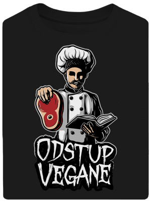 Odstup vegane unisex tričko oversized Black