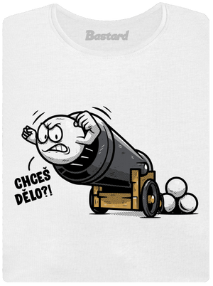 Chceš dělo? dámské tričko s lemem White