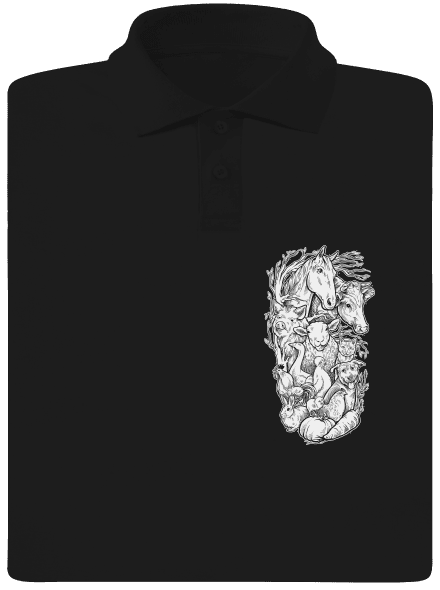 Pastvina pánská polokošile Black