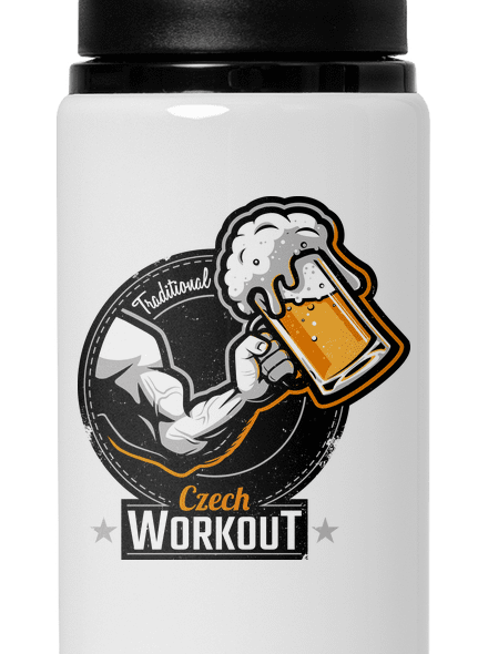Czech Workout lahev na vodu White