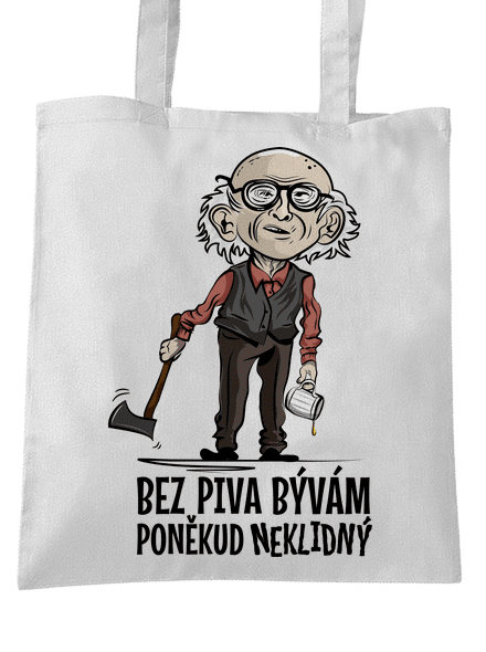 Neklidný bez piva taška White