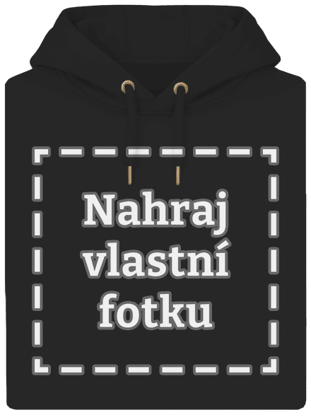 Vlastní potisk unisex mikina premium Dark Black