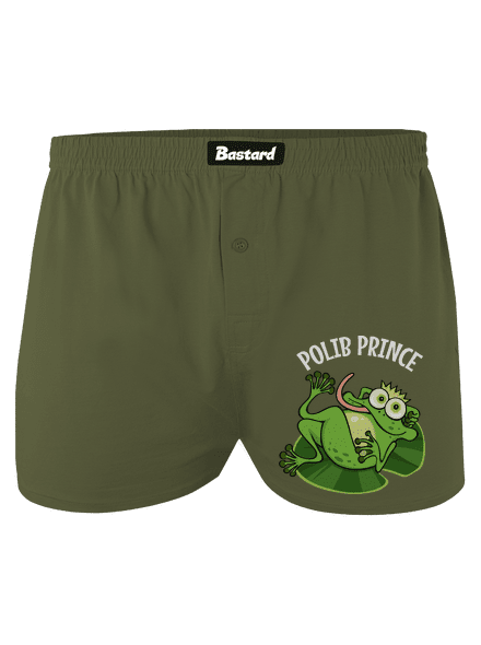 Polib princeznu a prince pánské trenky Khaki