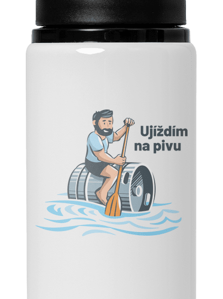 Ujíždím na pivu lahev na vodu White