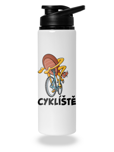 Cyklíště lahev na vodu White