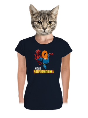 Moje superhrdinka dámské tričko premium Navy Mal