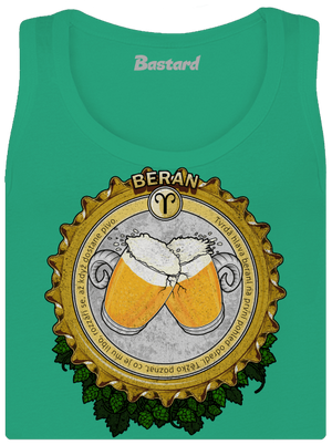 Pivní horoskop: Beran dámské tílko klasické Mint Mal