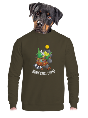 unisex mikina bez kapuce