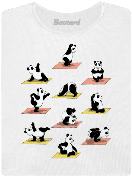 Pandí jóga dámské tričko White