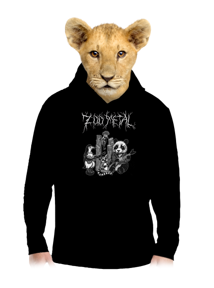 ZOO metal dětská mikina klokanka Black