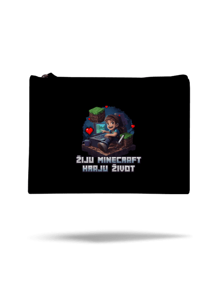 Žiju Minecraft taštička Black
