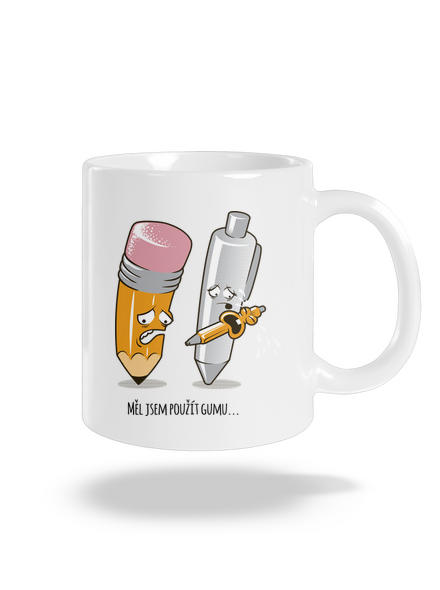 Používej gumu klasický hrnek White