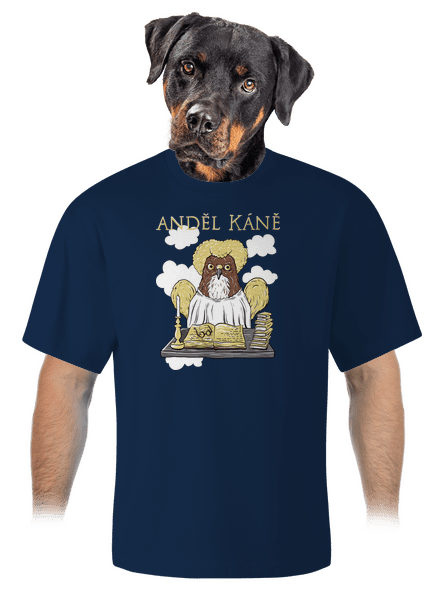 Anděl Káně unisex tričko oversized Midnight Blue