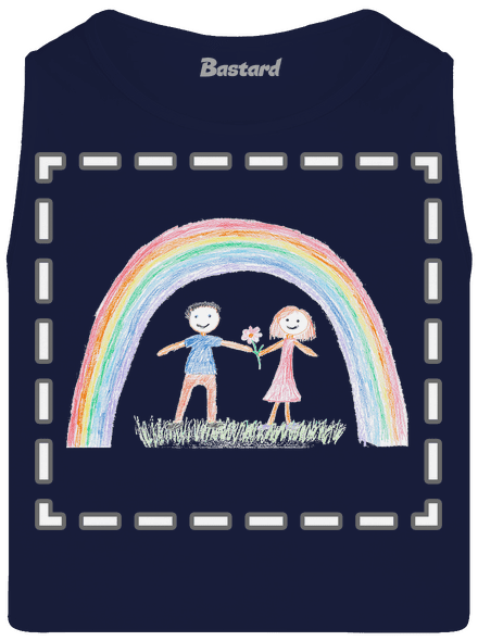 Dětské kresby - nahraj vlastní pánské tílko French Navy