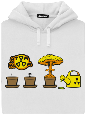 Atomový květ dámská mikina klokanka White