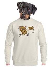 unisex mikina bez kapuce