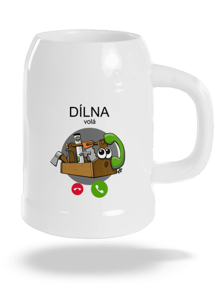 Dílna volá půllitr White