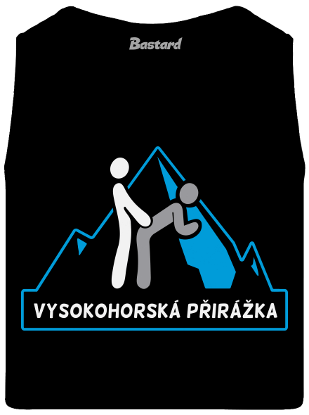 Vysokohorská přirážka pánské tílko Black