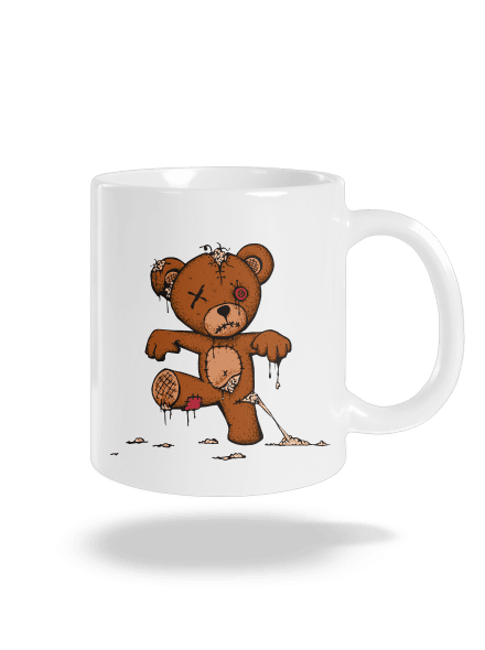 Zombie teddy klasický hrnek White
