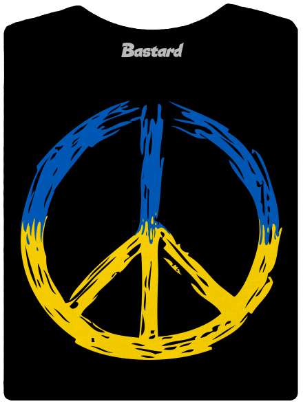 Ukrajina - Peace dámské tričko s lemem Black