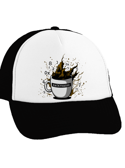 Hackpresso  kšiltovka truckerka Black cap