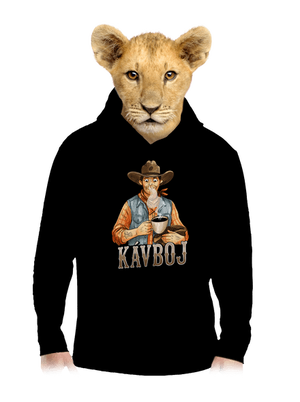 Kávboj dětská mikina klokanka Black